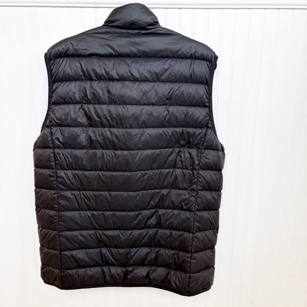 Eddie Bauer Solid Black Quilted Packable Puffer V… - image 2